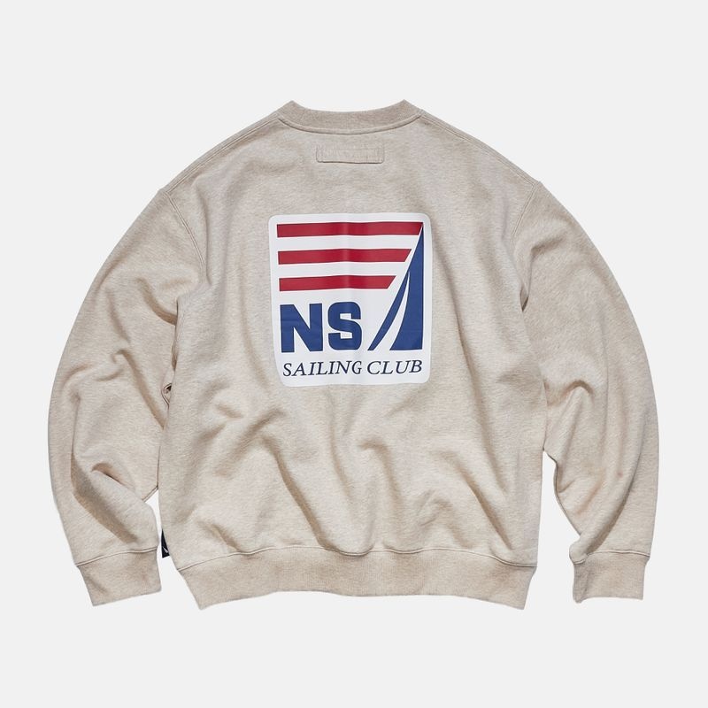 노티카 장바구니쿠폰 10% 노티카 세일링 클럽 스웨트셔츠라이트베이지 NSW4695 76L219 71Y295