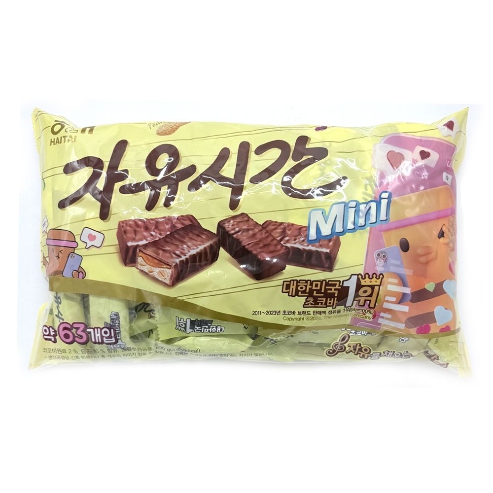 해태 자유시간 미니 630g x 1봉 (10gx63개입)
