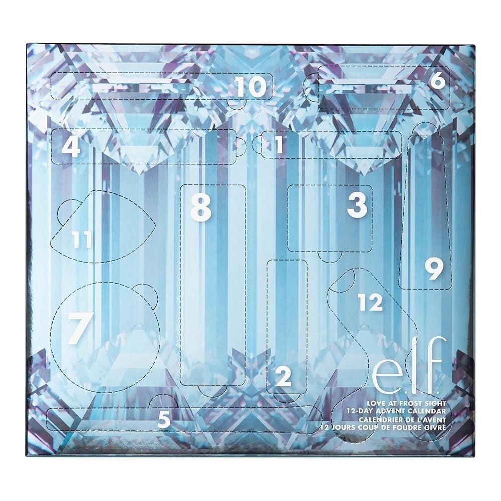E.l.f. [해외] E.l.f. Love at Frost Sight 12일 재림절 달력 2025 스킨케어 에센셜 축제 메이크업 한정판 색조 비건 동물 실험 없음 [호환