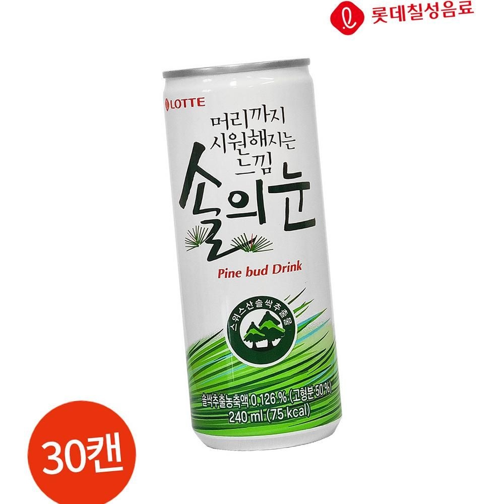 롯데 솔의눈 240ml 30캔 카페용