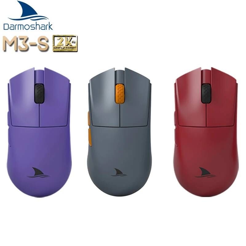 [해외] 무선 무소음 게이밍 버티컬 마우스 Darmoshark M3s 미니 블루투스 E스포츠 PC 노트북용 7 키 광학 센서 PAM3395 Telink8273 26