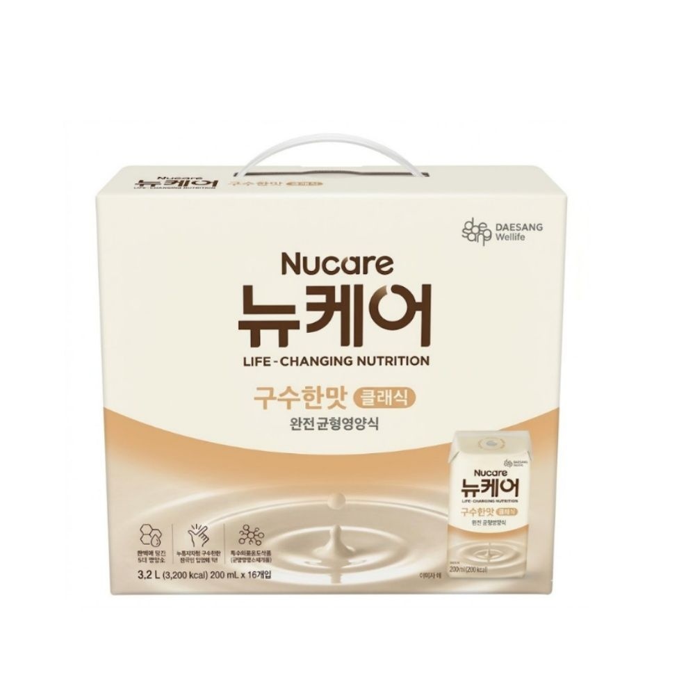 뉴케어 구수한맛 클래식 완전균형영양식 200ml, 16개