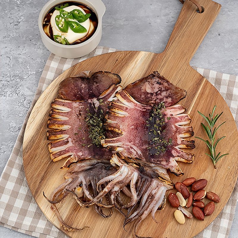 자연맛남 [물맛남] 개별간지포장 파지 반건조오징어 1kg(500gx2팩/팩당3-7미)