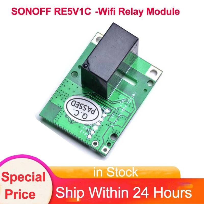 [해외] 릴레이 relay SONOFF-RE5V1C 5V Wifi 인칭/셀플록 모듈 Ewelink 앱을 통한 스마트 홈 원격 제어 스위치 Alexa googl과 함께 작동