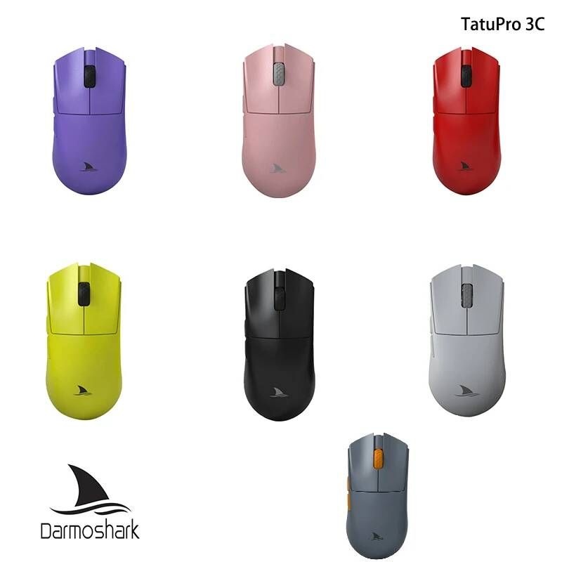 [해외] 무선 무소음 게이밍 버티컬 마우스 Darmoshark M3s 미니 2KHz E스포츠 블루투스 인체 공학적 26000DPI TTC 스위치 광학 매