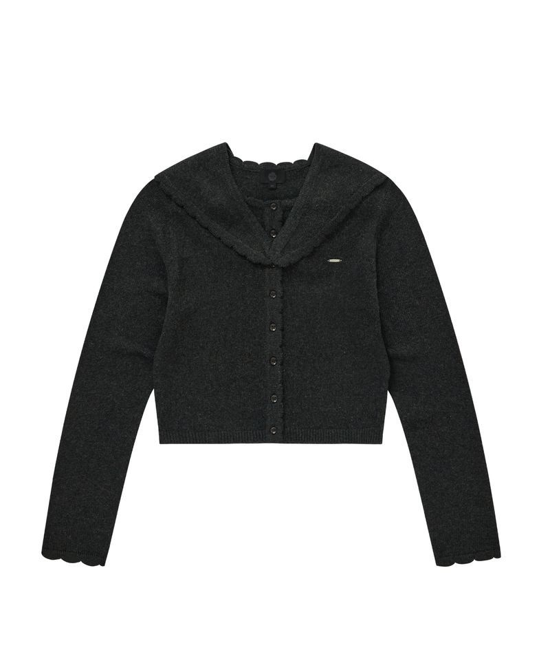 <매장정품> COVERNAT 커버낫 WOMAN 우먼 울 스카프 가디건 차콜 CO2603KT71CH 2056998