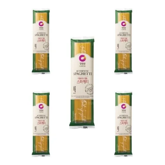 청정원 스파게티면 (5-6인분) 토마토 오일 크림 500g 5개