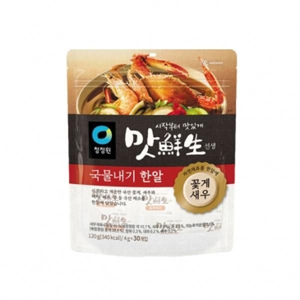 청정원 맛선생 꽃게새우 한알 (30개입) 맛내기 감칠맛 120g
