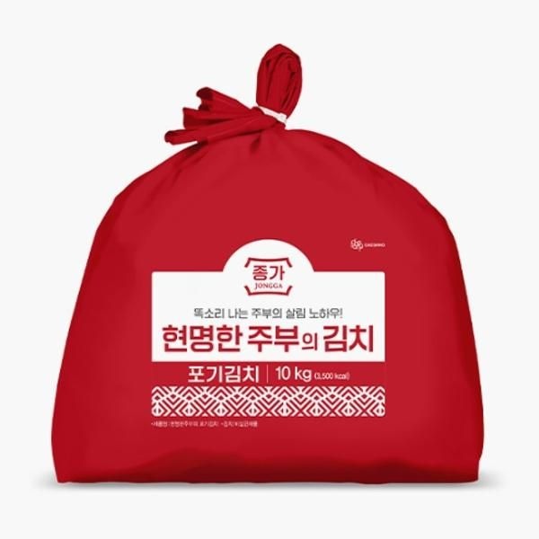 종가 현명한 주부 포기김치 캠핑 아삭아삭 10kg 1개