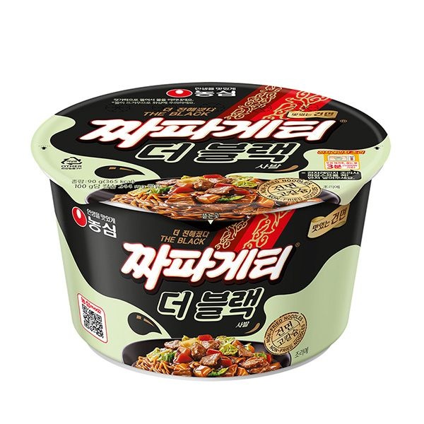 [롯데백화점] 농심 큰컵라면 농심 짜파게티 더블랙 90g 16개