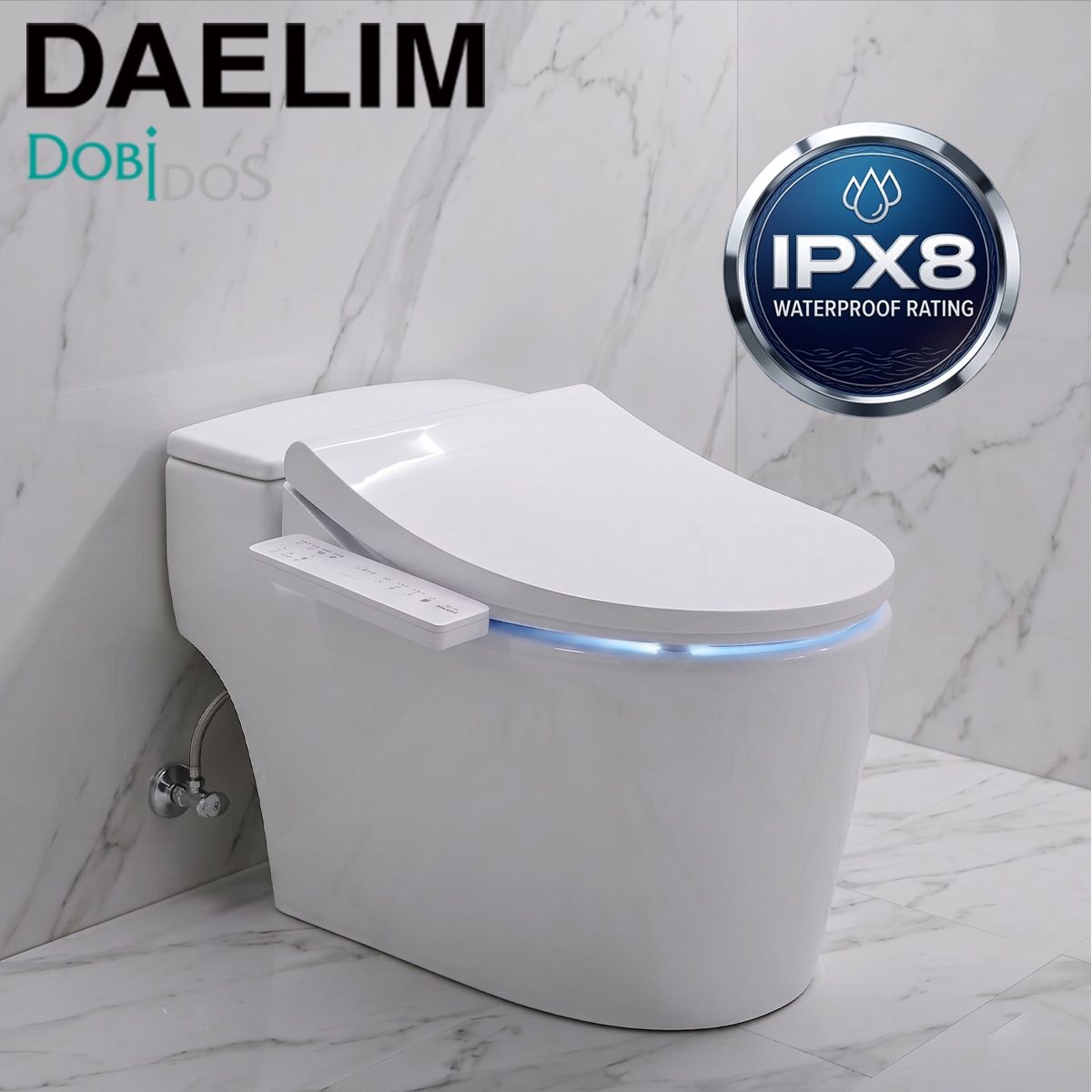대림통상 도비도스 26년신제품 대림 ipx8 직수형 완벽 방수비데 하이브리드 항균시트 ai 맞춤셋팅 필터없는 비데구입 DLB-400