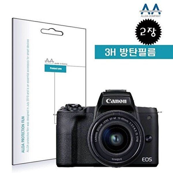 고품질 캐논 EOS M50 Mark2 호환용 방탄필름 3H필름 2장구성 카메라보호필름 캐논EOSR6 W7F6654