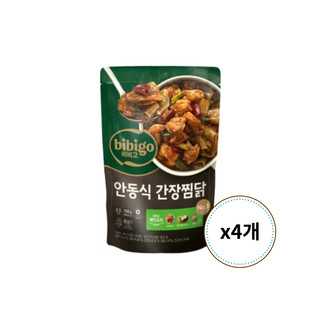 비비고 안동식 간장찜닭 700g x 4개
