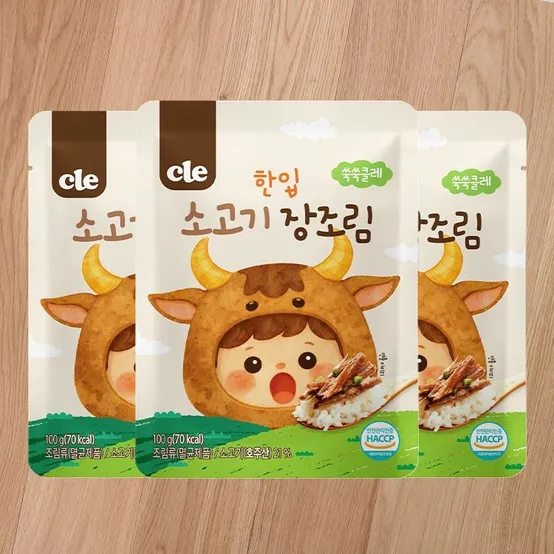 푸드케어클레 [3봉] 푸드케어 클레 한입 소고기 장조림