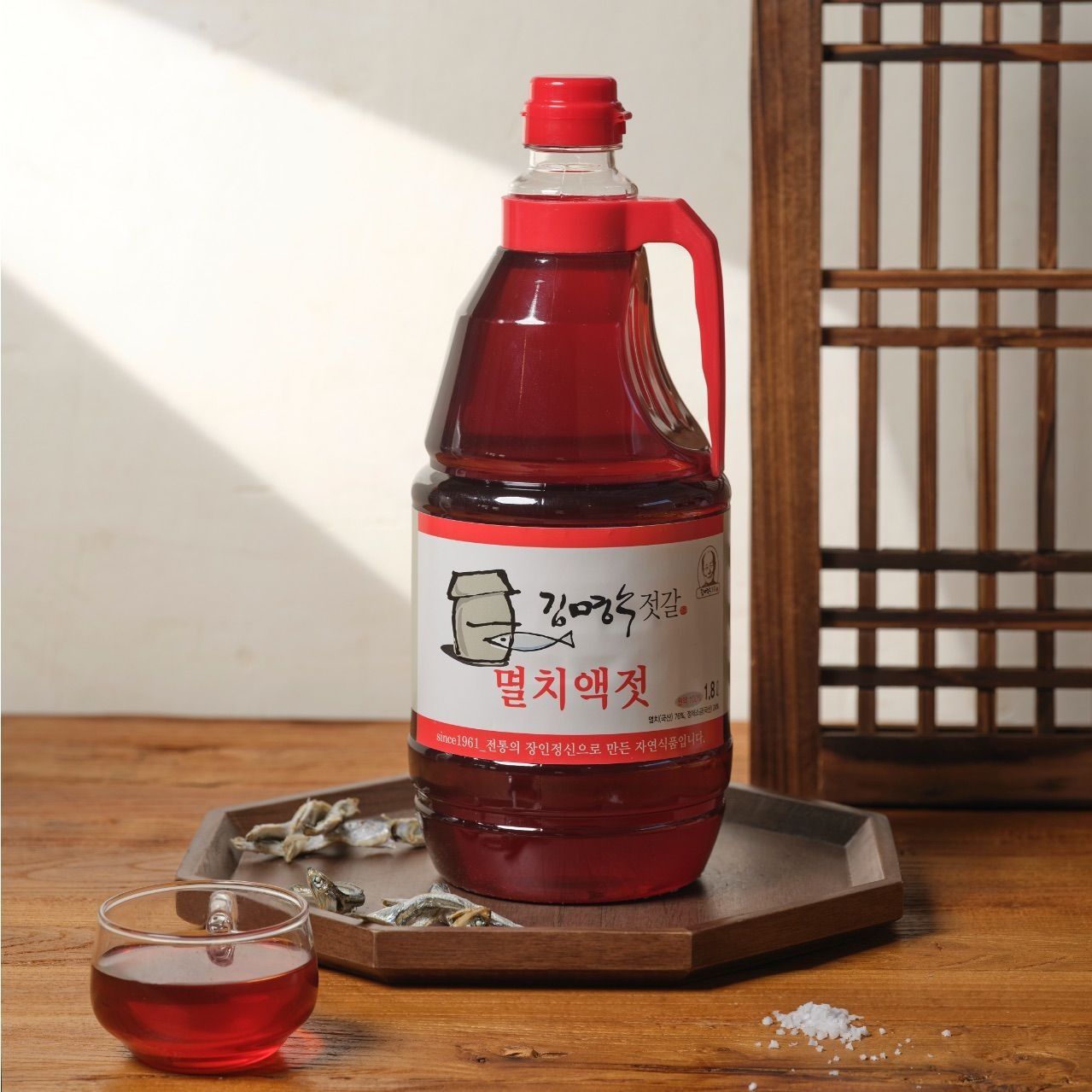 김명수젓갈 멸치액젓 천연식품 1.8L