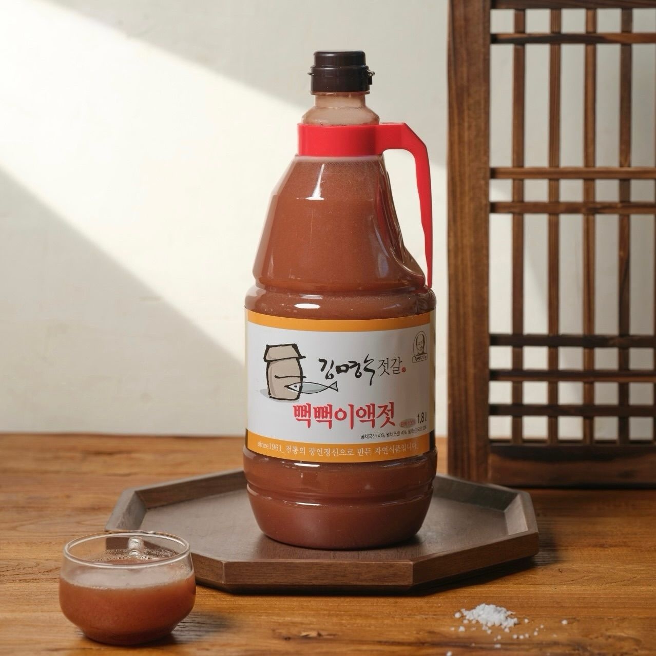 김명수젓갈 뻑뻑이액젓 천연식품 1.8L