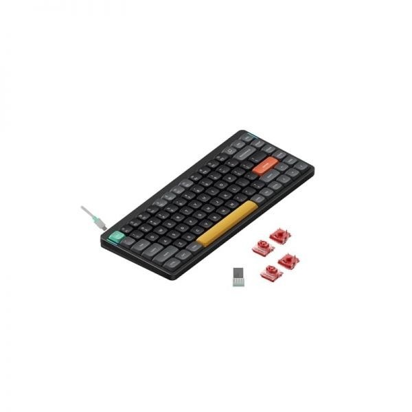 nuphy [해외] nuphy 누피 Air75 V2 휴대용 75% 로우 프로파일 기계식 키보드 무선 블루투스 2.4G USB C 지원 RGB Windows Mac OS Linux 시스템