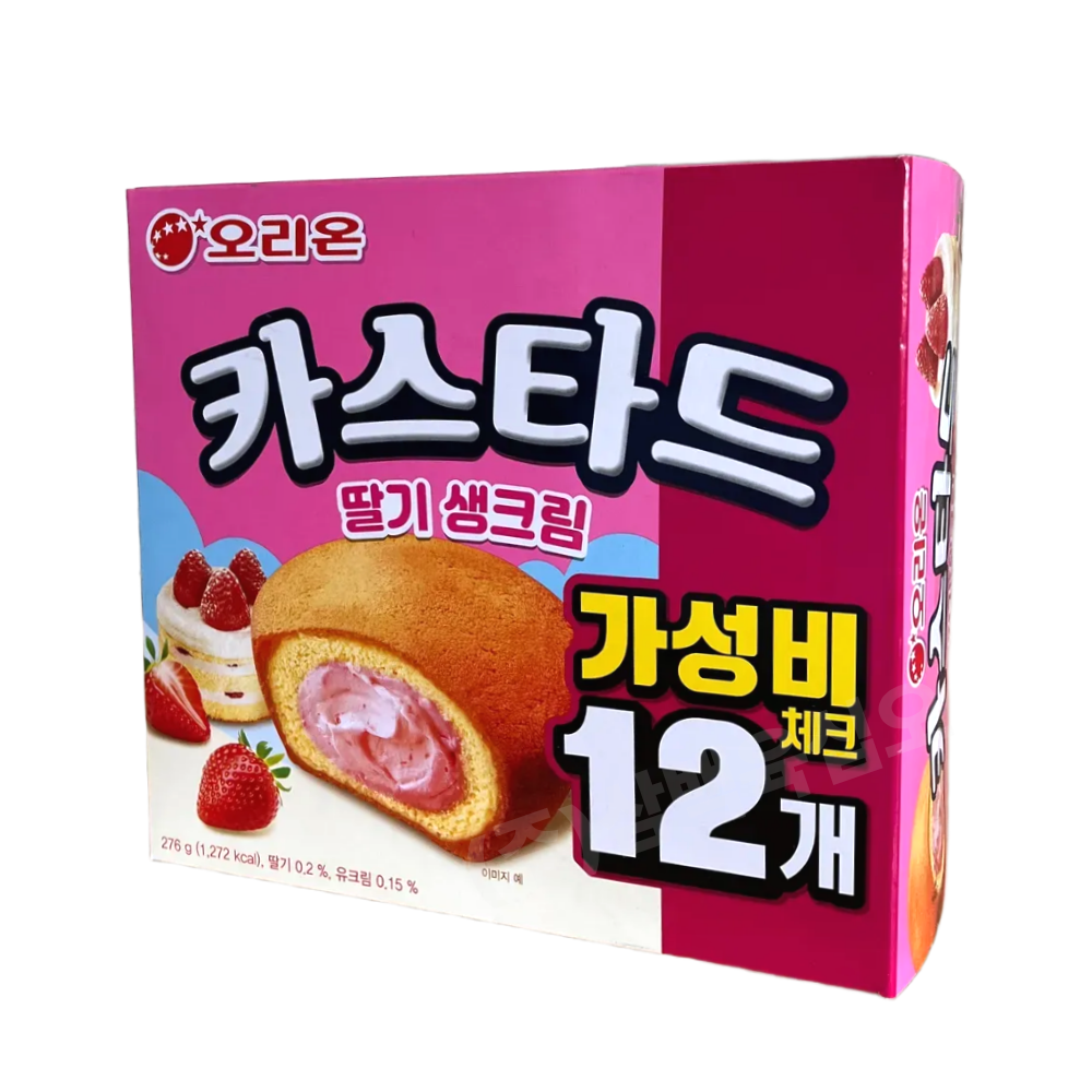 [오늘출발] 오리온 카스타드 딸기생크림 276g x 2개