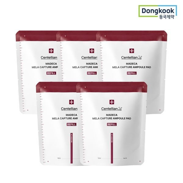 동국제약 센텔리안24 마데카 멜라 캡처 앰플 패드 리필 60매 5개