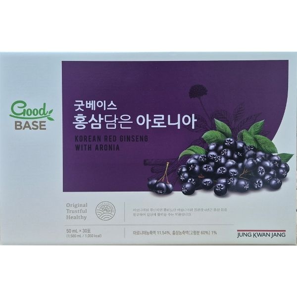 [정관장] 굿베이스 홍삼담은 아로니아 50ml x 30포 1개