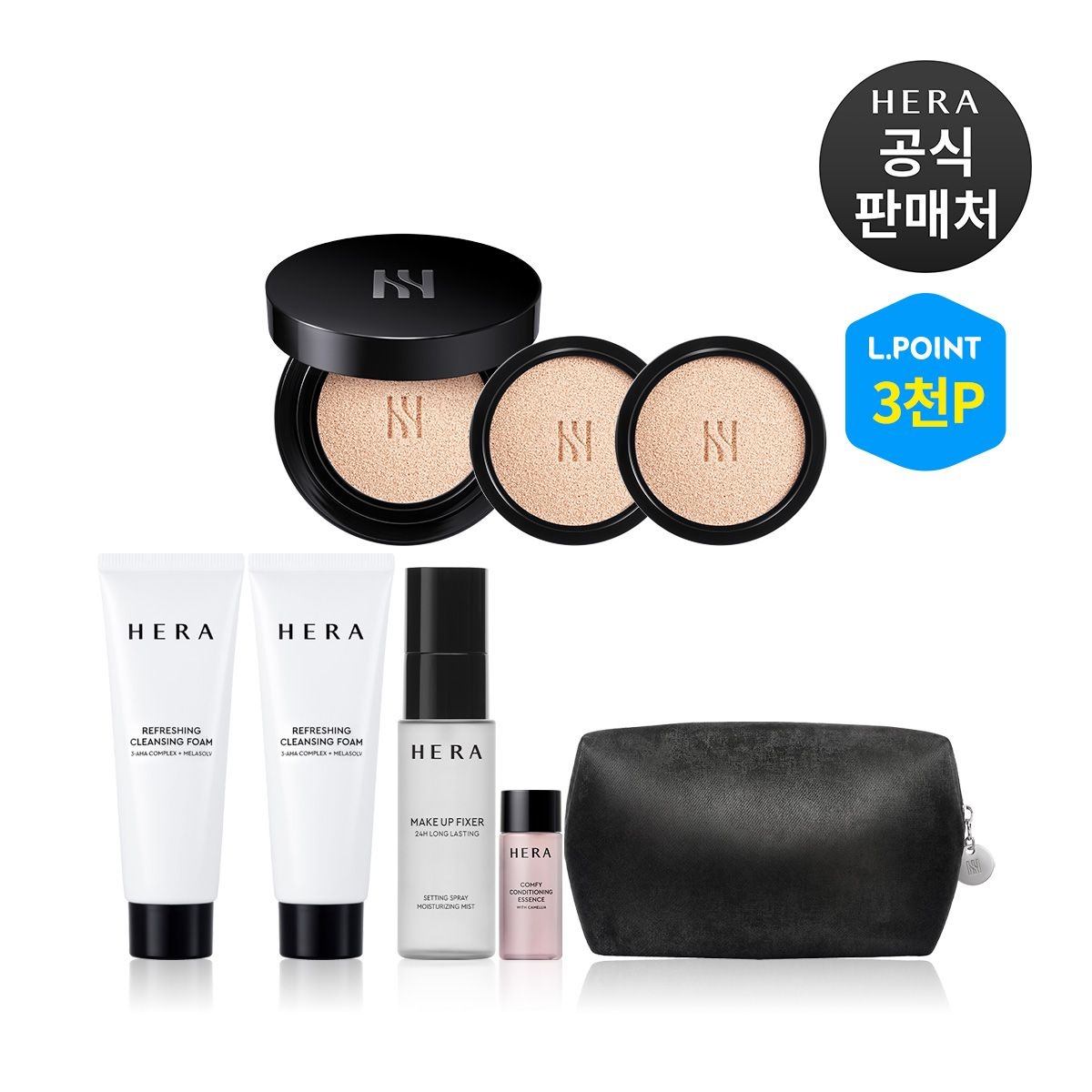 [롯데백화점] 헤라 [9적립]블랙 쿠션 파운데이션 디럭스 (본품 15g+리필15x2)(+ L.POINT 3천점) LE1222259602