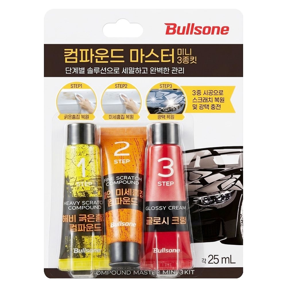 불스원 컴파운드 마스터 미니 3종킷