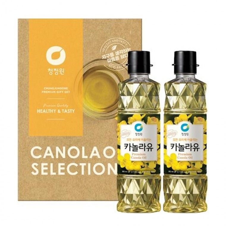 청정원 카놀라유 2호 900ml x2 선물세트 명절 추석 답례품 거래처 기업 직원 대량주문 선물