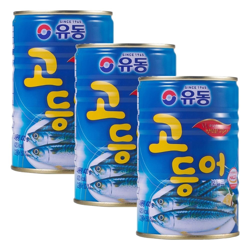 유동 고등어 보일드 400g X 3개