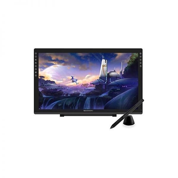 GAOMON [해외] GAOMON PD2200 드로잉 태블릿 스크린 포함 풀 라미네이트 디지털 아트 8개 터치 버튼 배터리 스타일러스 틸트 기능 130