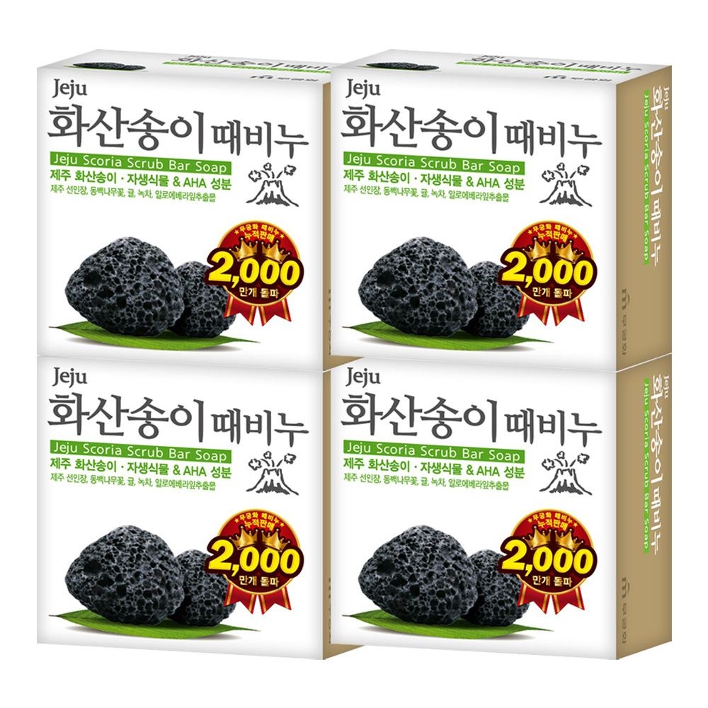 무궁화 화산송이 때비누 100g X 4개