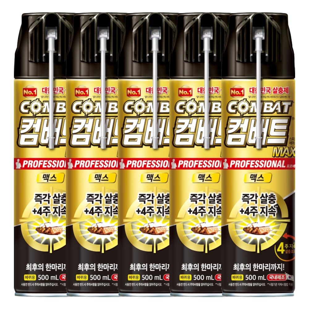 컴배트 스피드 수성 에어로솔 맥스 바퀴용 500ml X 5개