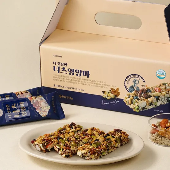 [단독패키지] 김규흔 한과 더 건강한 너츠 영양바 25개입