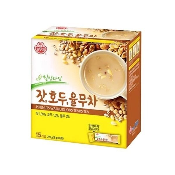 [(주)오뚜기] 오뚜기 잣호두율무차 (15T) 270g