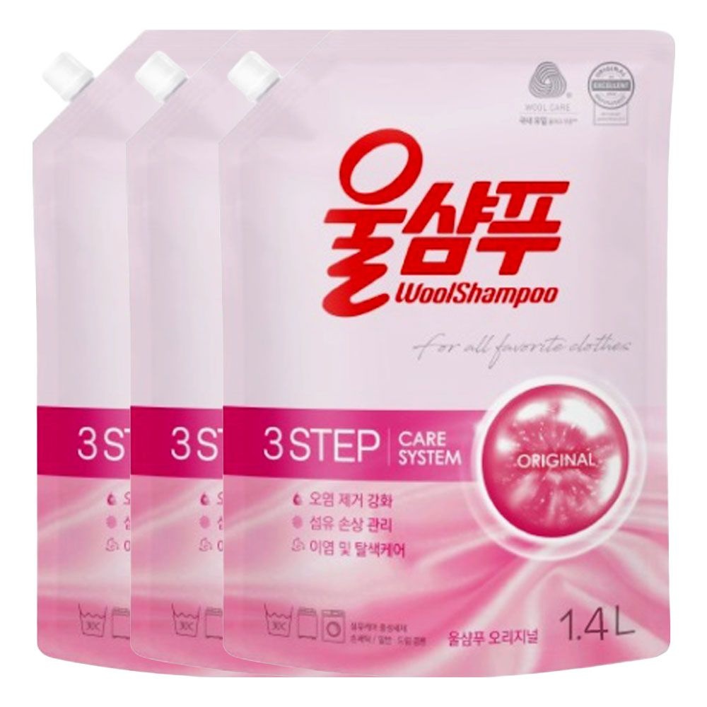애경 울샴푸 오리지널 리필 1.4L X 3개