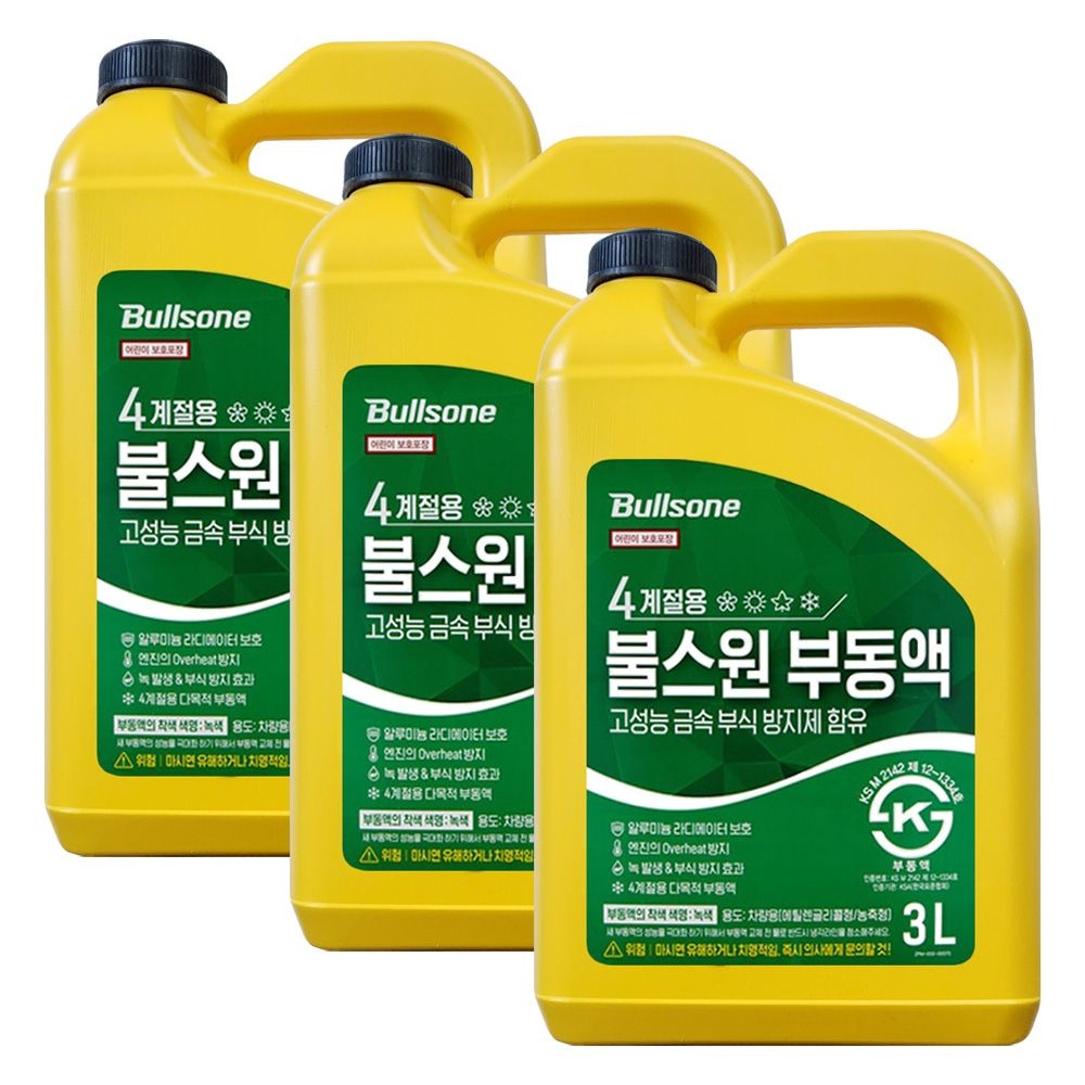 불스원 부동액 4계절용 3L X 3개
