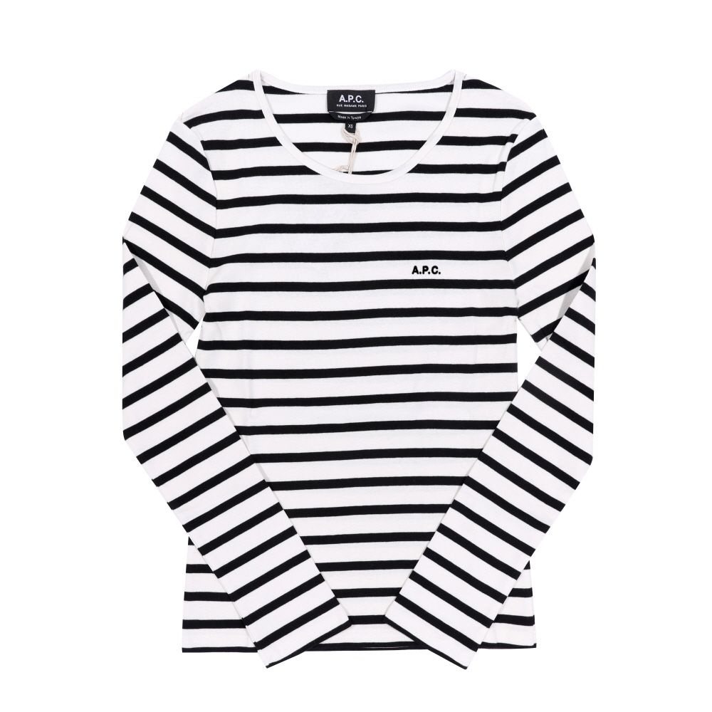 아페쎄 COHCA F26373 TAT ECRU/BLACK THELMA 텔마 스트라이프 여성 긴팔티