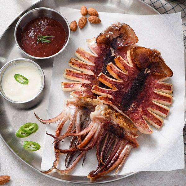 [롯데백화점] 자연맛남 맛있는 반건조오징어 10마리 상 1kg (간지포장)