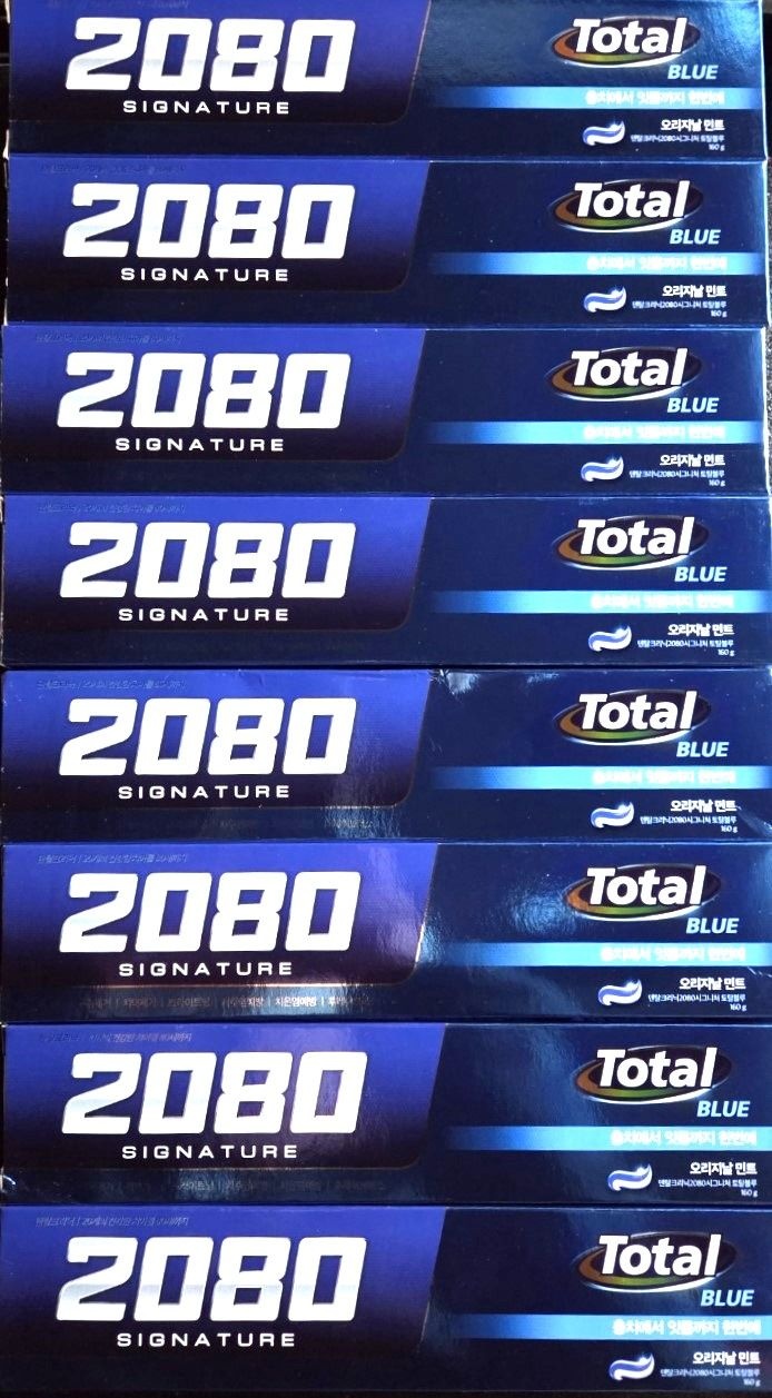 2080시그니처토탈블루치약 160g 8개