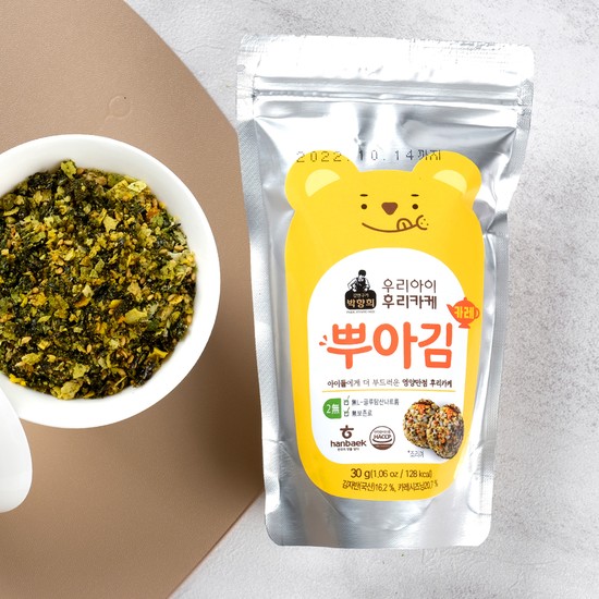 빛담 박향희김 어린이 뿌아김 30g / 뿌김 김자반 아이 후리가케 유아김 김가루 / 야채 새우 카레 견과