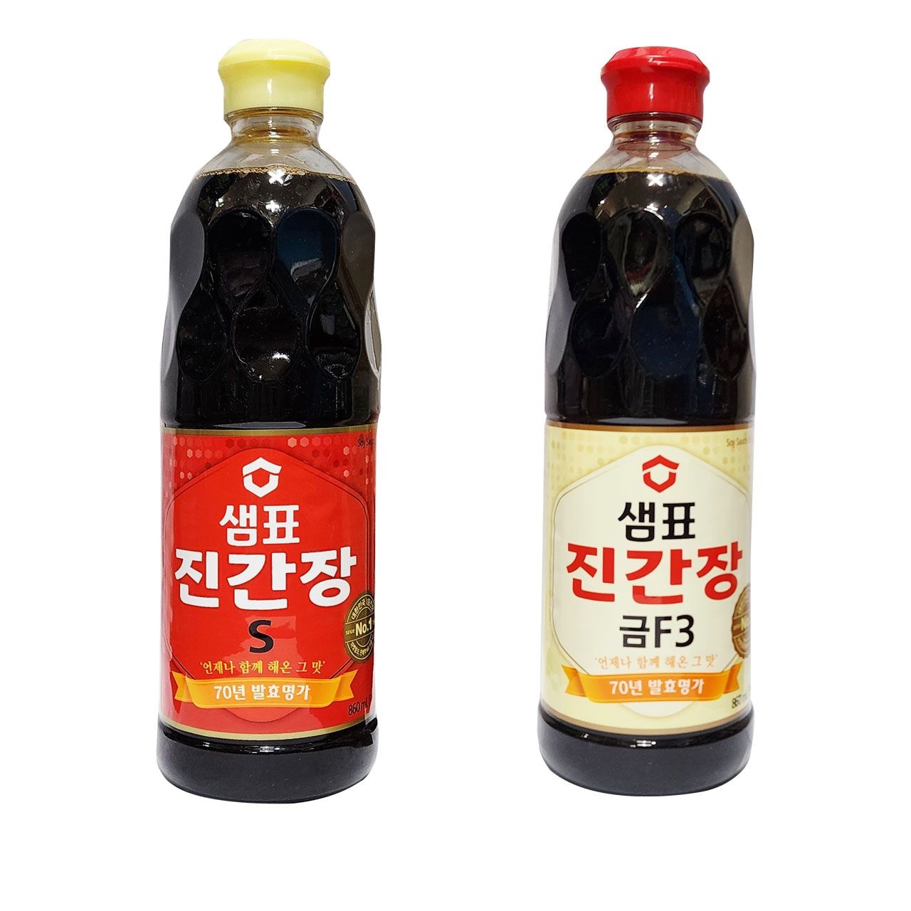 [온누리7%혜택]샘표 진간장S/진간장 금F3 860mL(2개입) 옵션선택 (진간장S 860mL(2개입))