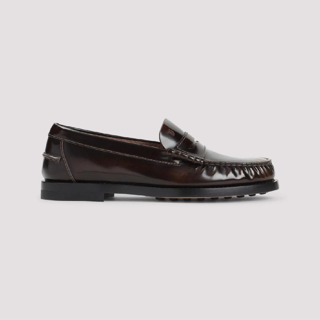 토즈 [D14]토즈 60285TORTORA CHIARO Tods Calf Leather Loafers 여성 로퍼 레이스업슈즈 모카신