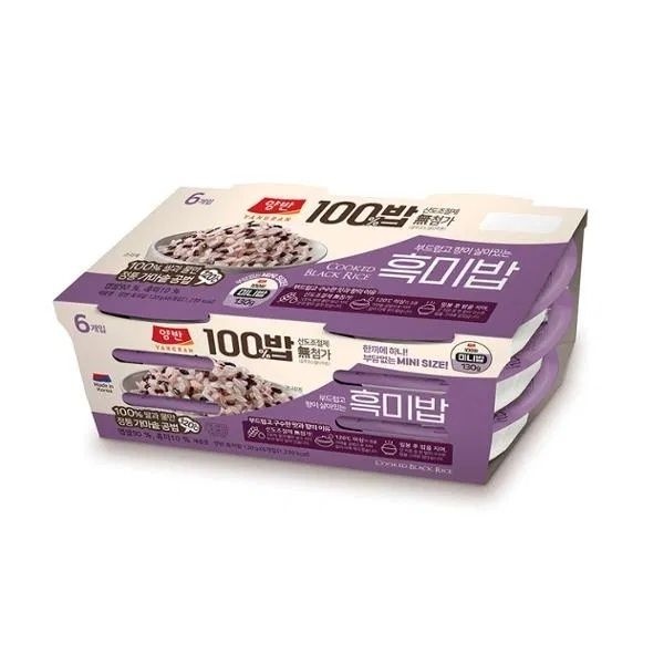양반 100밥 흑미밥 130g x 36개
