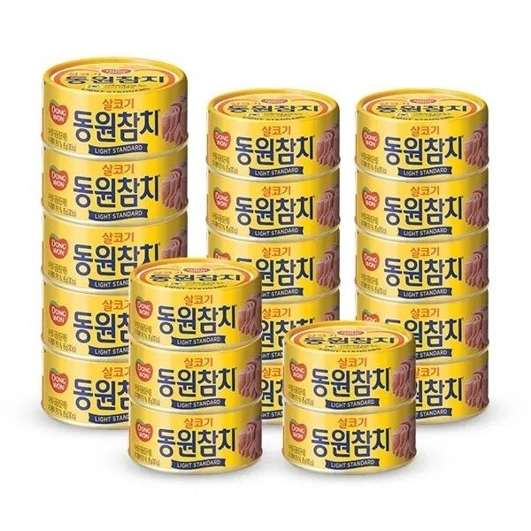 동원참치 라이트스탠다드 85g x 15캔+150g x 5캔