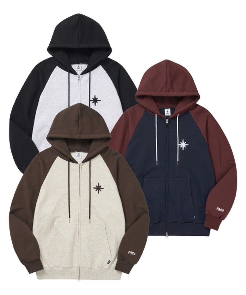 더파코 FAVICON LOGO HOOD ZIPUP [3 COLORS] FC231IH3BR