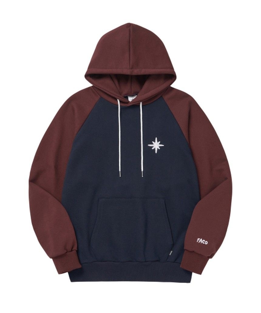 더파코 FAVICON LOGO HOODY BURGUNDY FC231IH3BR