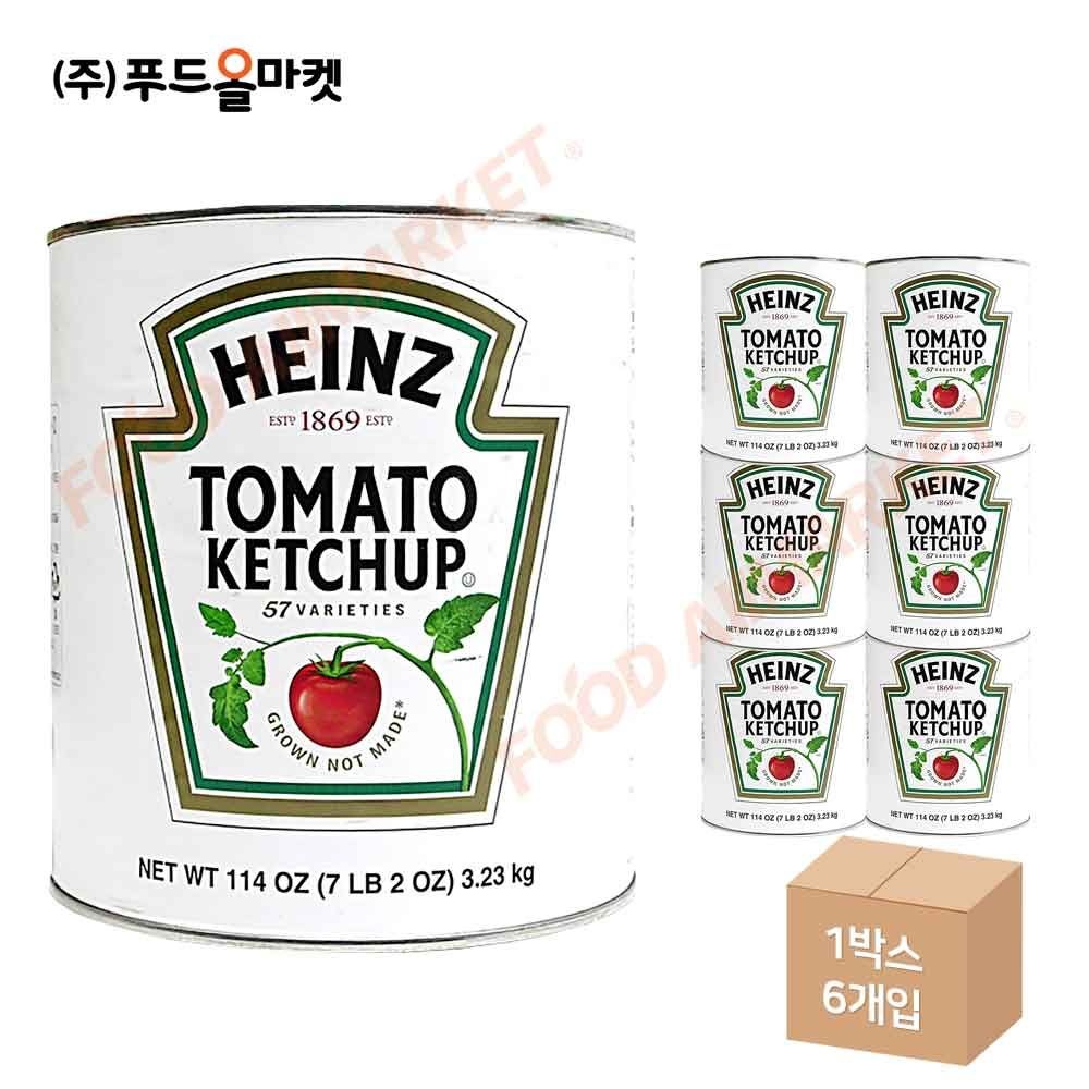 하인즈 토마토케찹 3.23kg /캔 한박스 (3.23kg x 6ea)