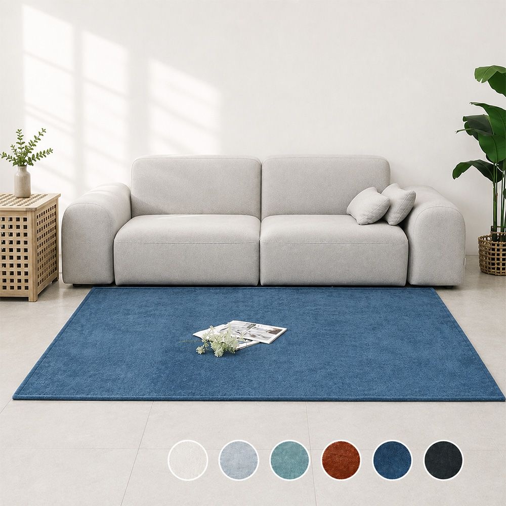 먼지없는 이지케어 워셔블 방수러그 거실 카페트 6colors 4size