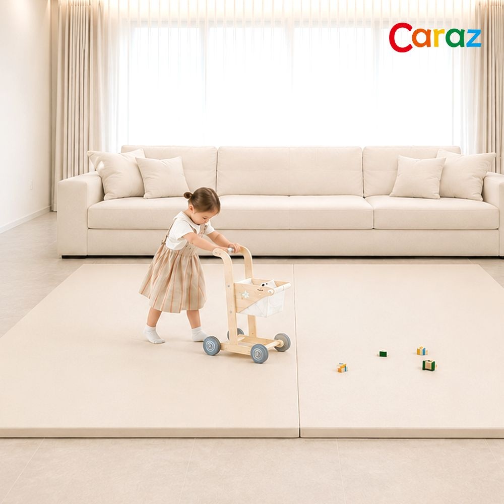 카라즈 원플립 50 폴더매트 50x200x4cm 200 250 300 유아 아기 층간소음 거실 바닥