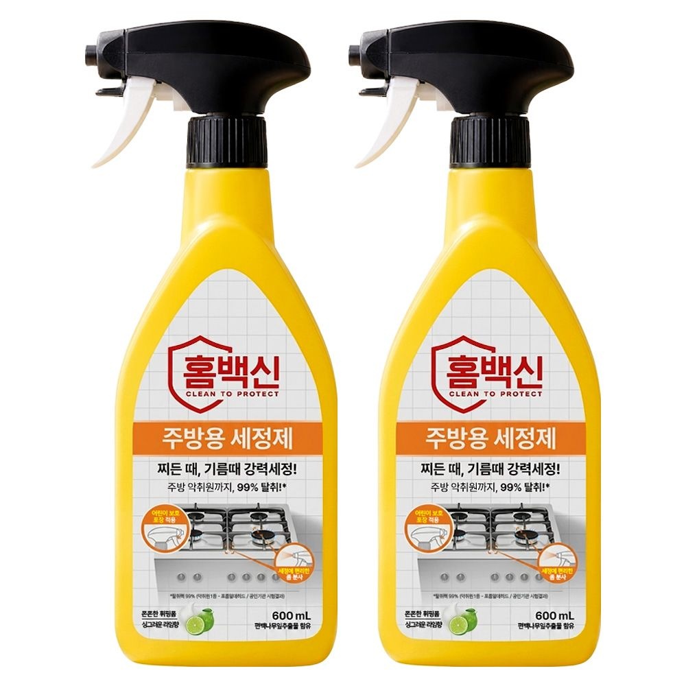 홈백신 주방용 세정제 600ml X 2개