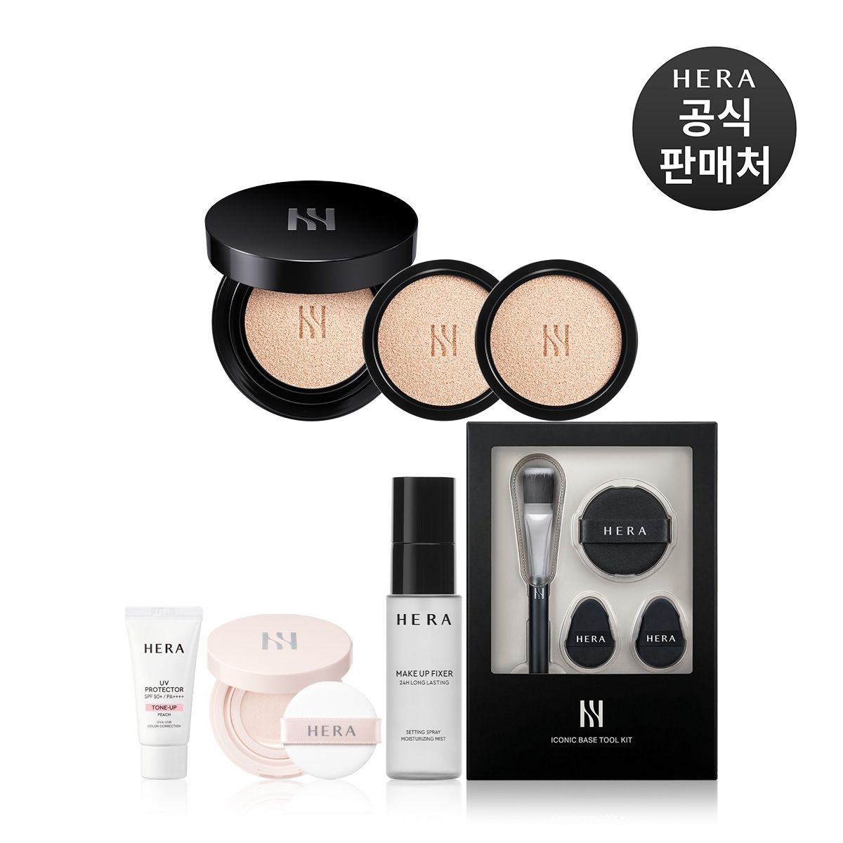 [롯데백화점] 헤라 [라이브]블랙 쿠션 파운데이션 디럭스 SPF34/PA++ (본품 15g+리필15x2) LE1222311234